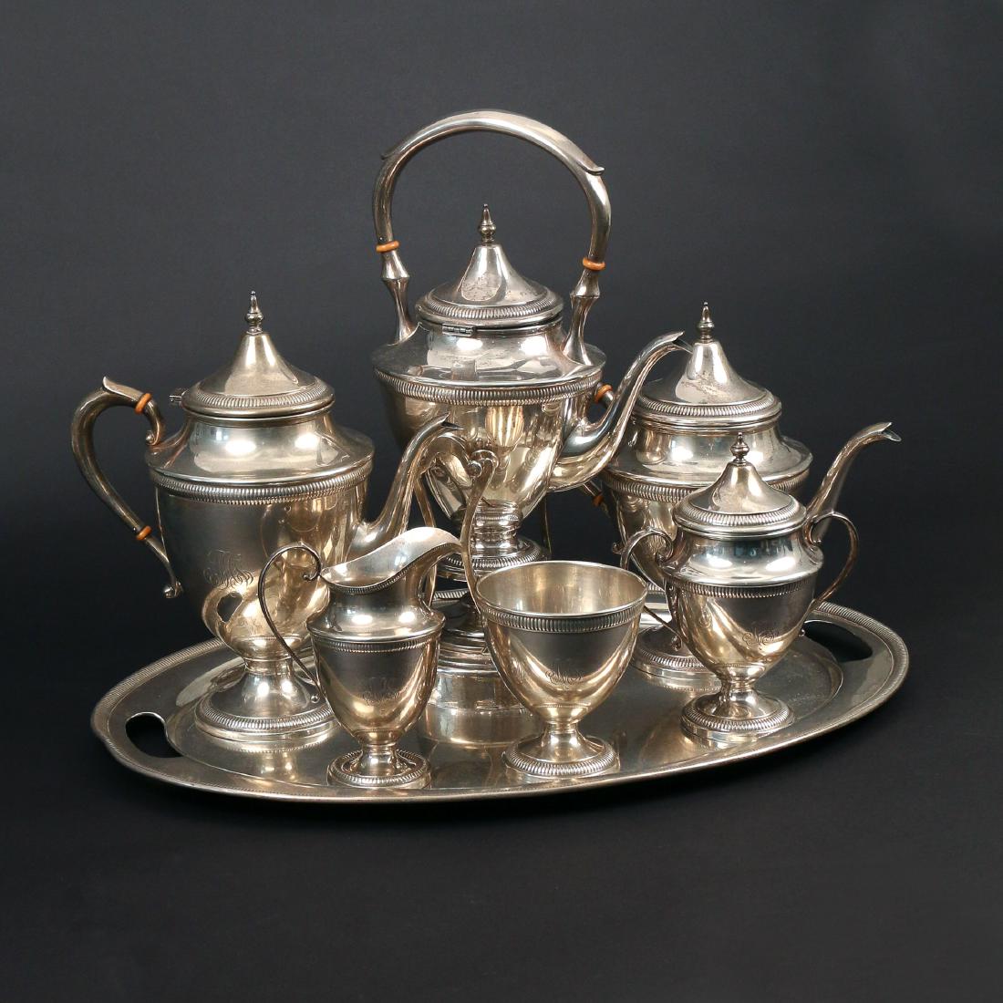 (7pc) STERLING SILVER TEA & COFFEE SERVICE (1 of 5)