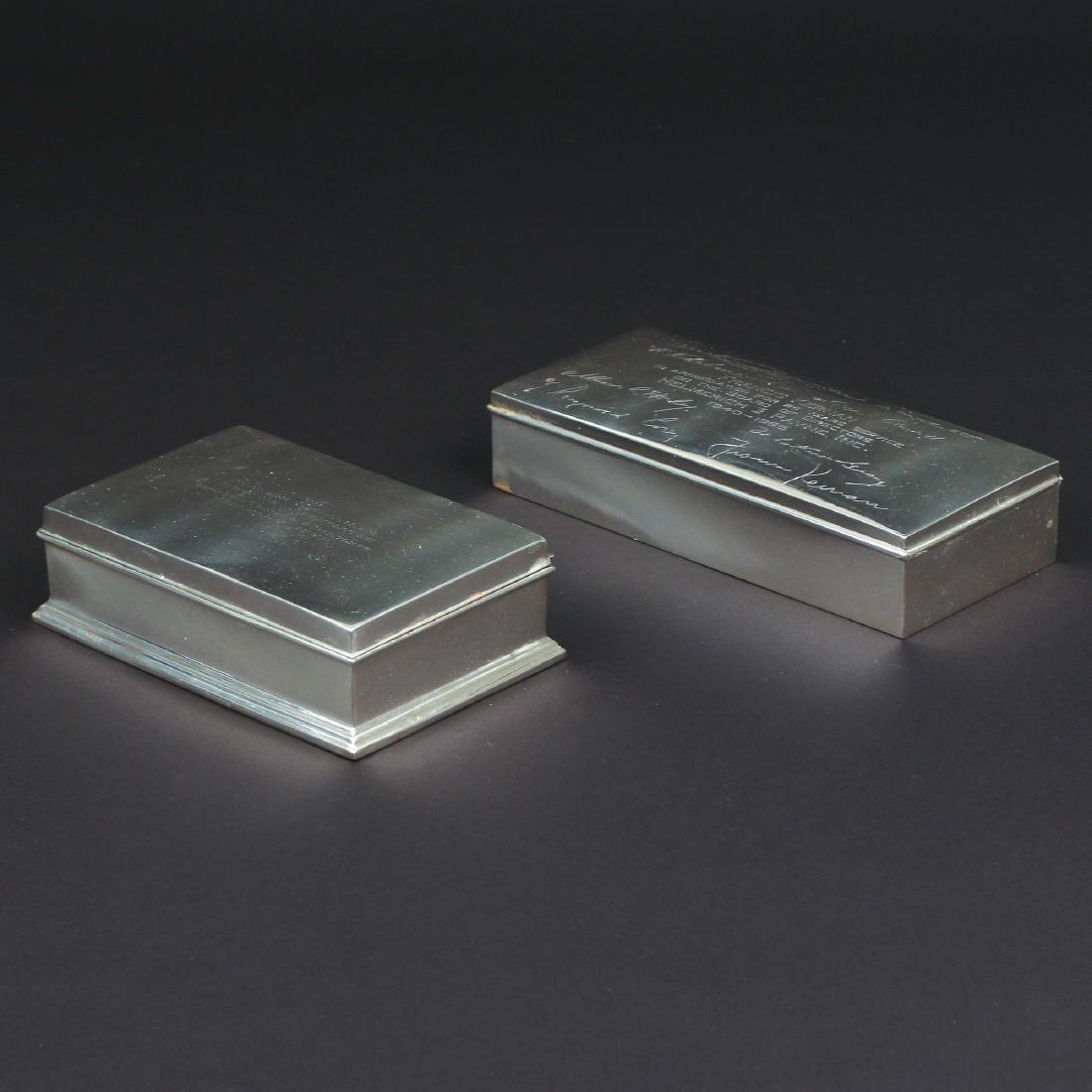 (2pc) STERLING SILVER CIGARETTE BOXES (1 of 3)