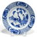 PAIR CHINESE BLUE & WHITE PORCELAIN DISHES - 2