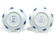 PAIR CHINESE BLUE & WHITE PORCELAIN DISHES - 4
