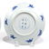 PAIR CHINESE BLUE & WHITE PORCELAIN DISHES - 6