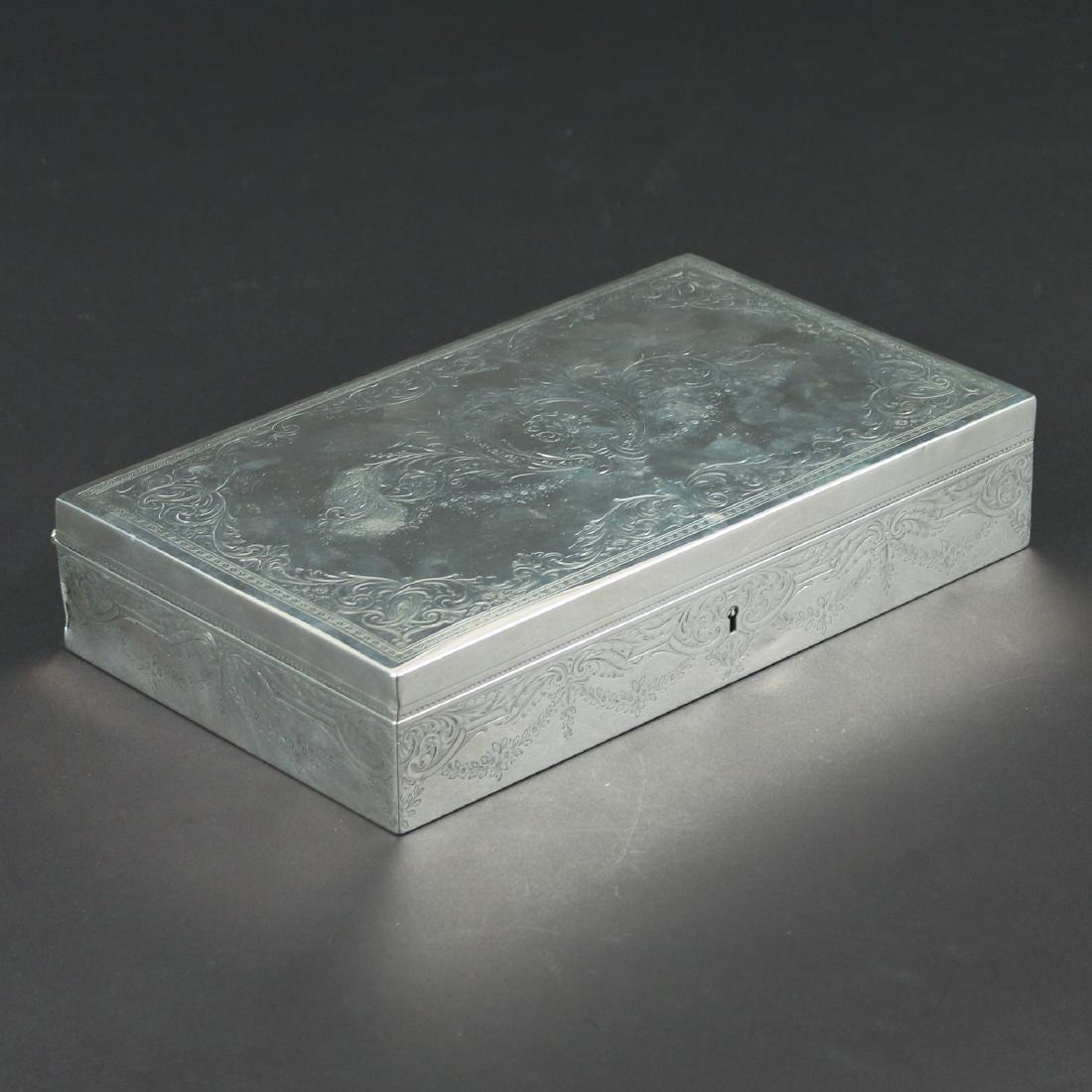 HOWARD & CO. STERLING SILVER JEWELRY BOX (1 of 5)