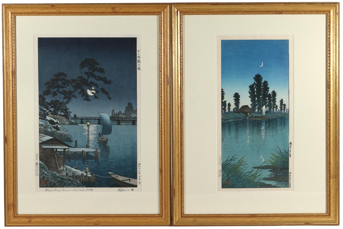 (2pc) JAPANESE WOODBLOCK PRINTS (1 of 11)