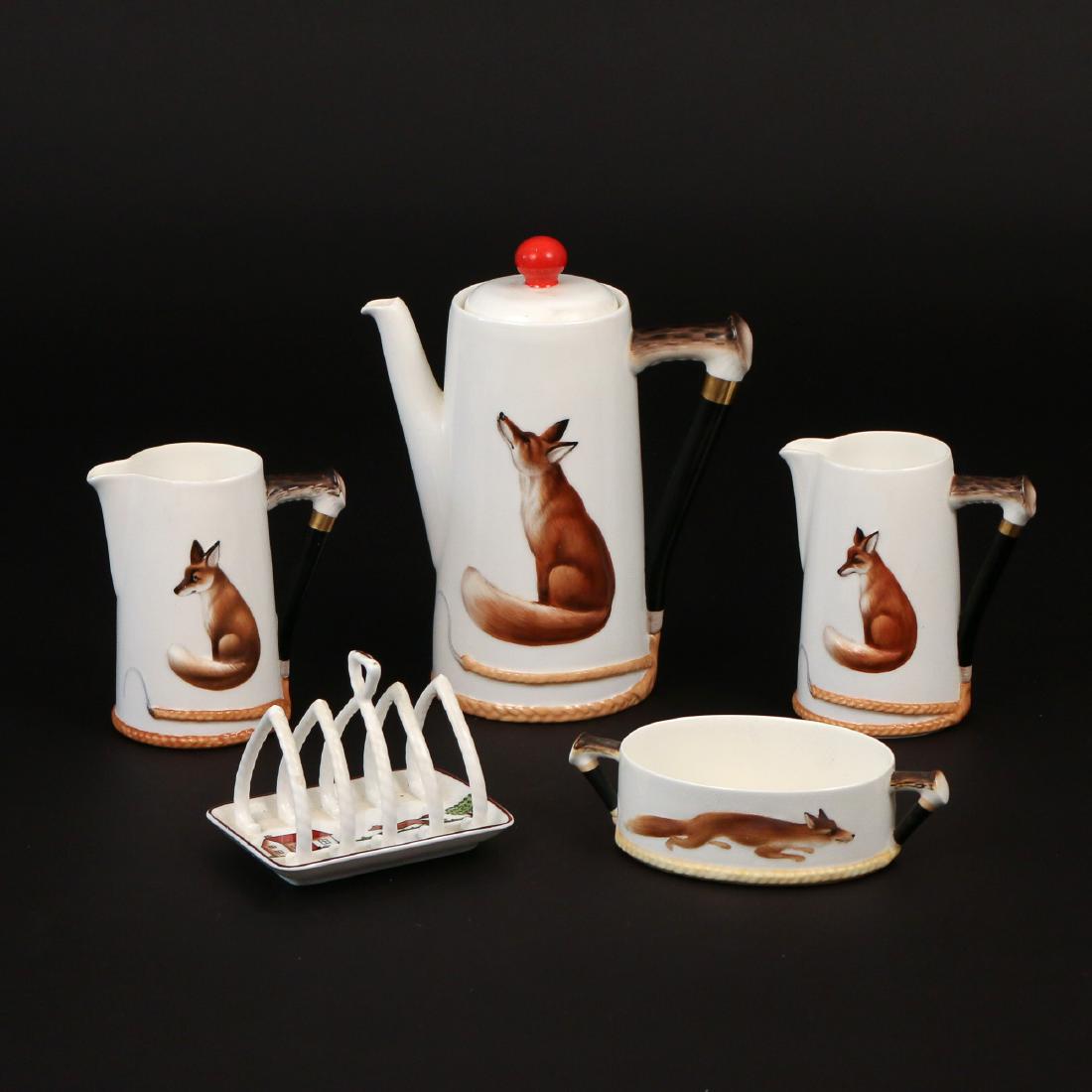 (5pc) ROYAL DOULTON REYNARD THE FOX COFFEE SET (1 of 2)