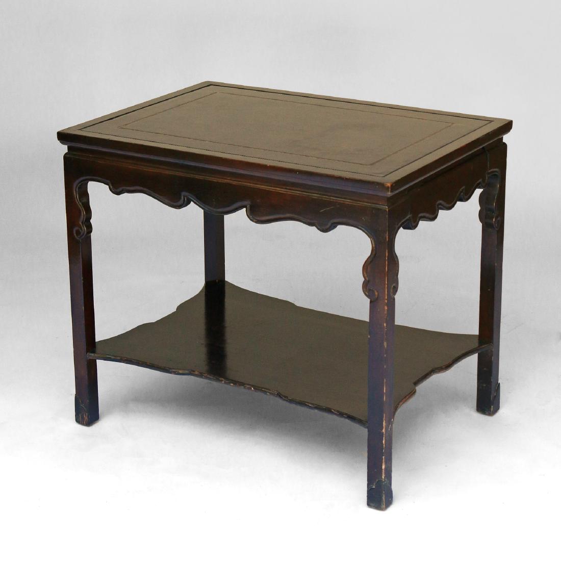 MID-CENTURY END TABLE IN CHINESE TASTE (1 of 3)