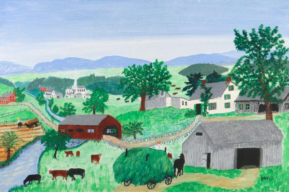 GRANDMA (ANNA ROBERTSON) MOSES (Amer., 1860-1961) (1 of 9)