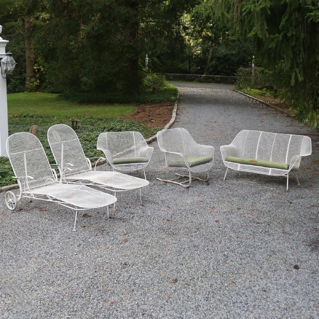 (5pc) RUSSEL WOODARD SCULPTURA PATIO FURNITURE (1 of 9)
