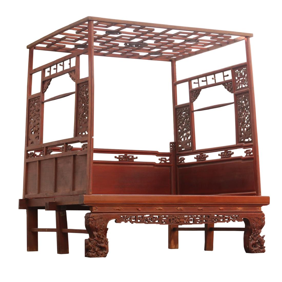 CHINESE CARVED CANOPY BED (1 of 10)