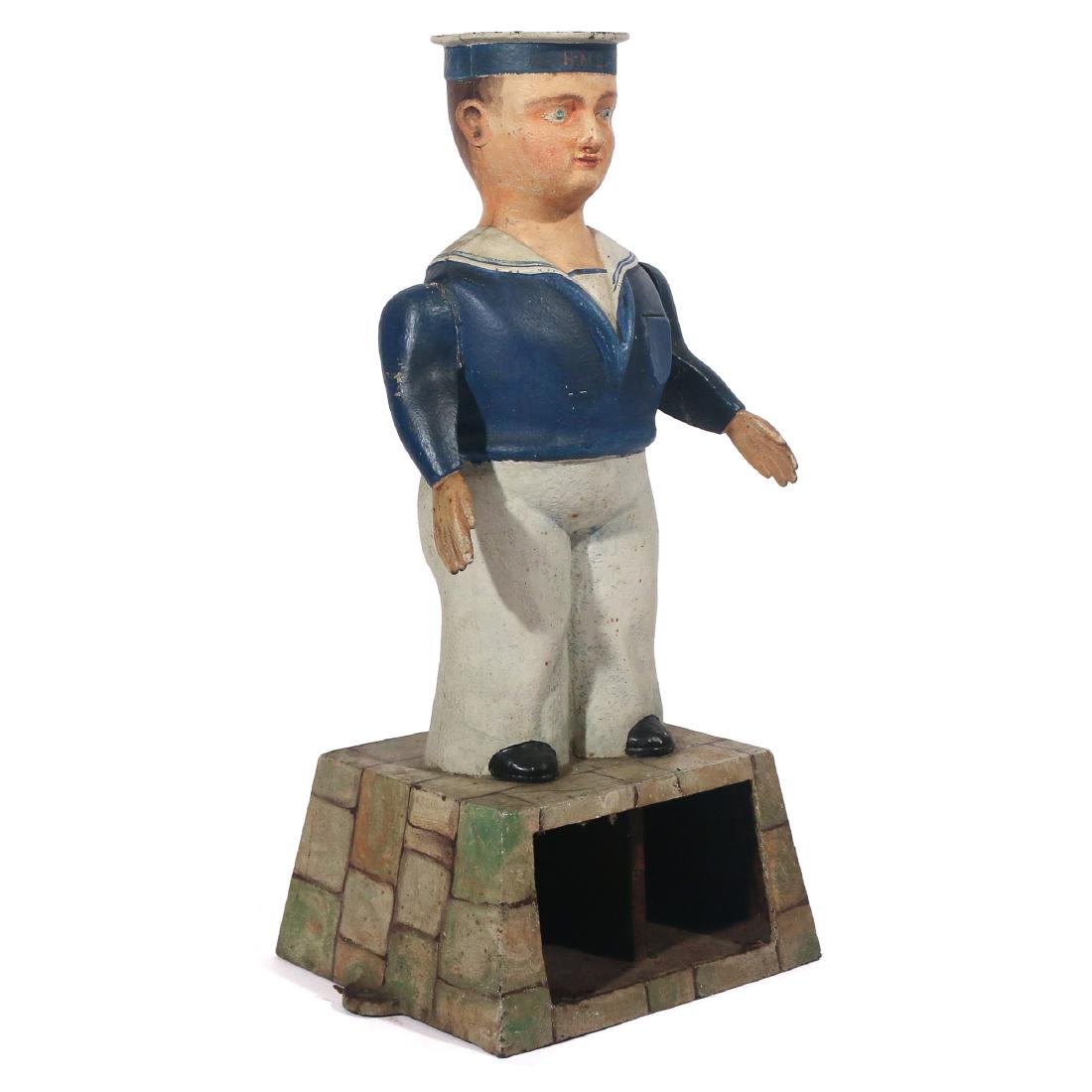 RARE CAST IRON 'ELECTRIC SAILOR' ARCADE GAME (1 of 4)