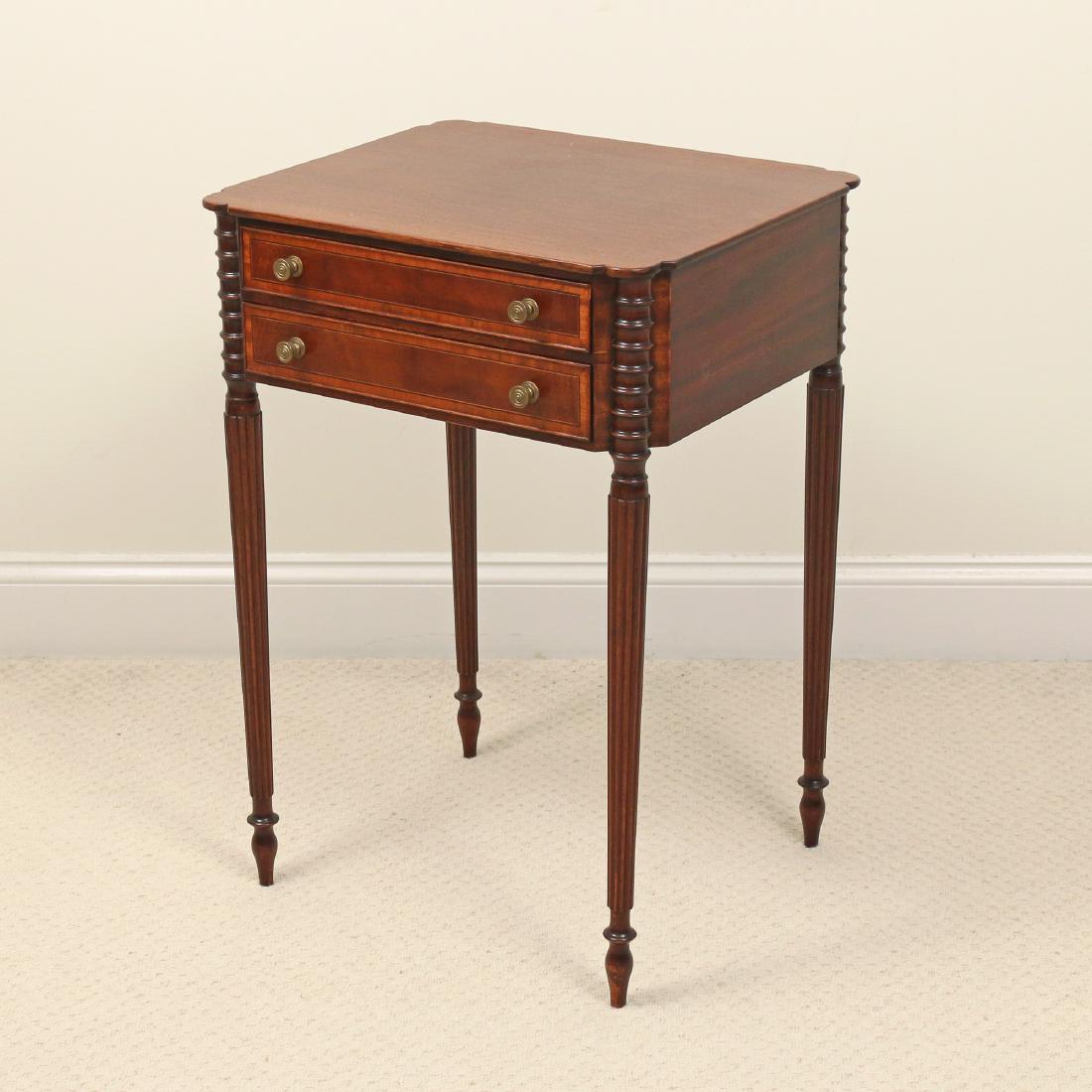 FEDERAL INLAID MAHOGANY SEWING STAND (1 of 5)