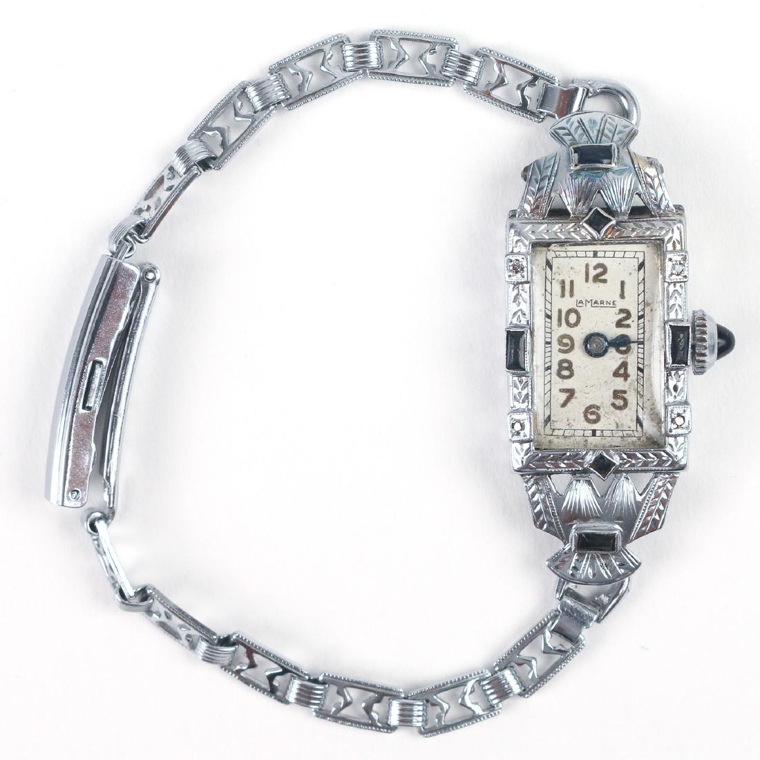 LADY'S LA MARNE ART DECO WRISTWATCH (1 of 5)