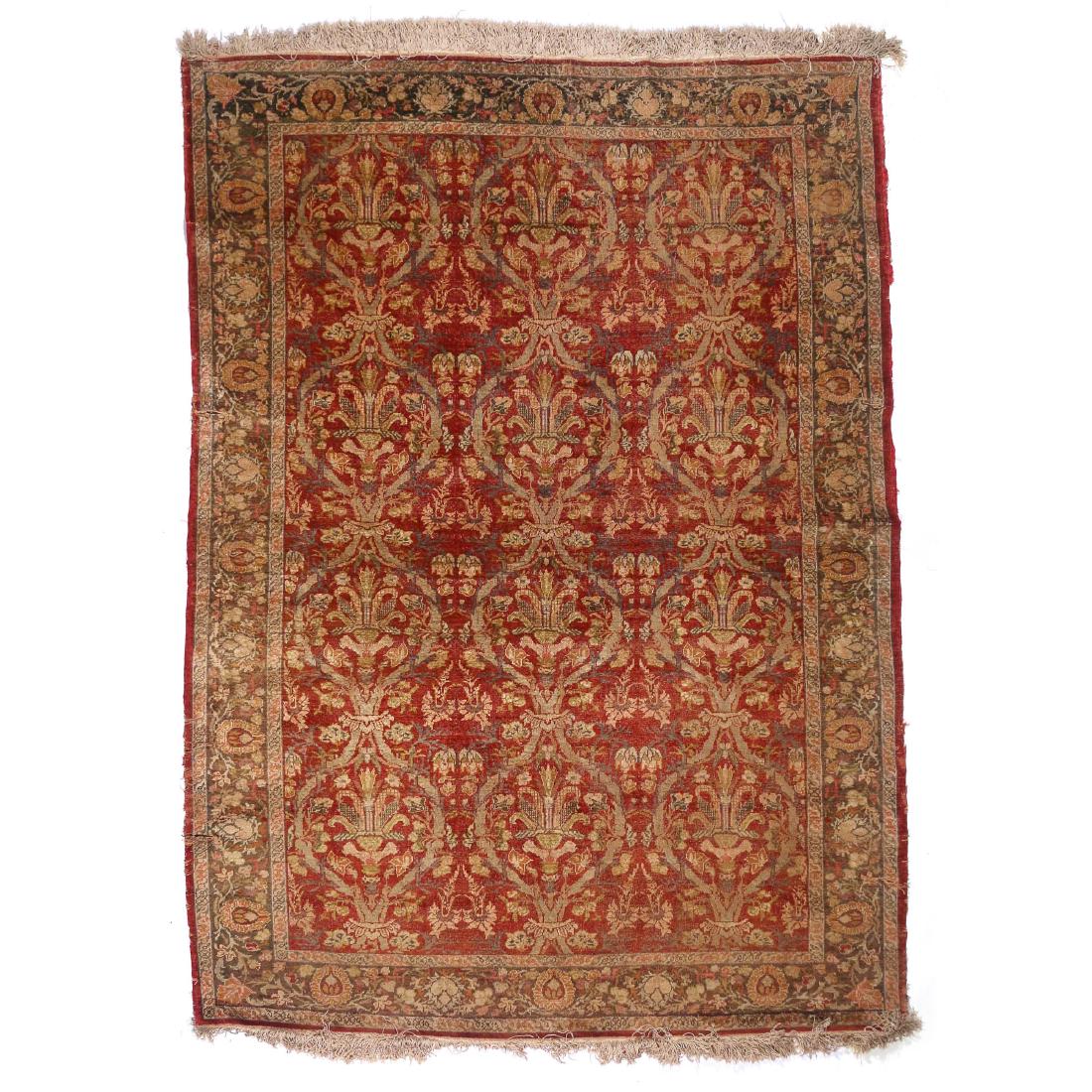 ANTIQUE HEREKE SILK RUG (1 of 9)