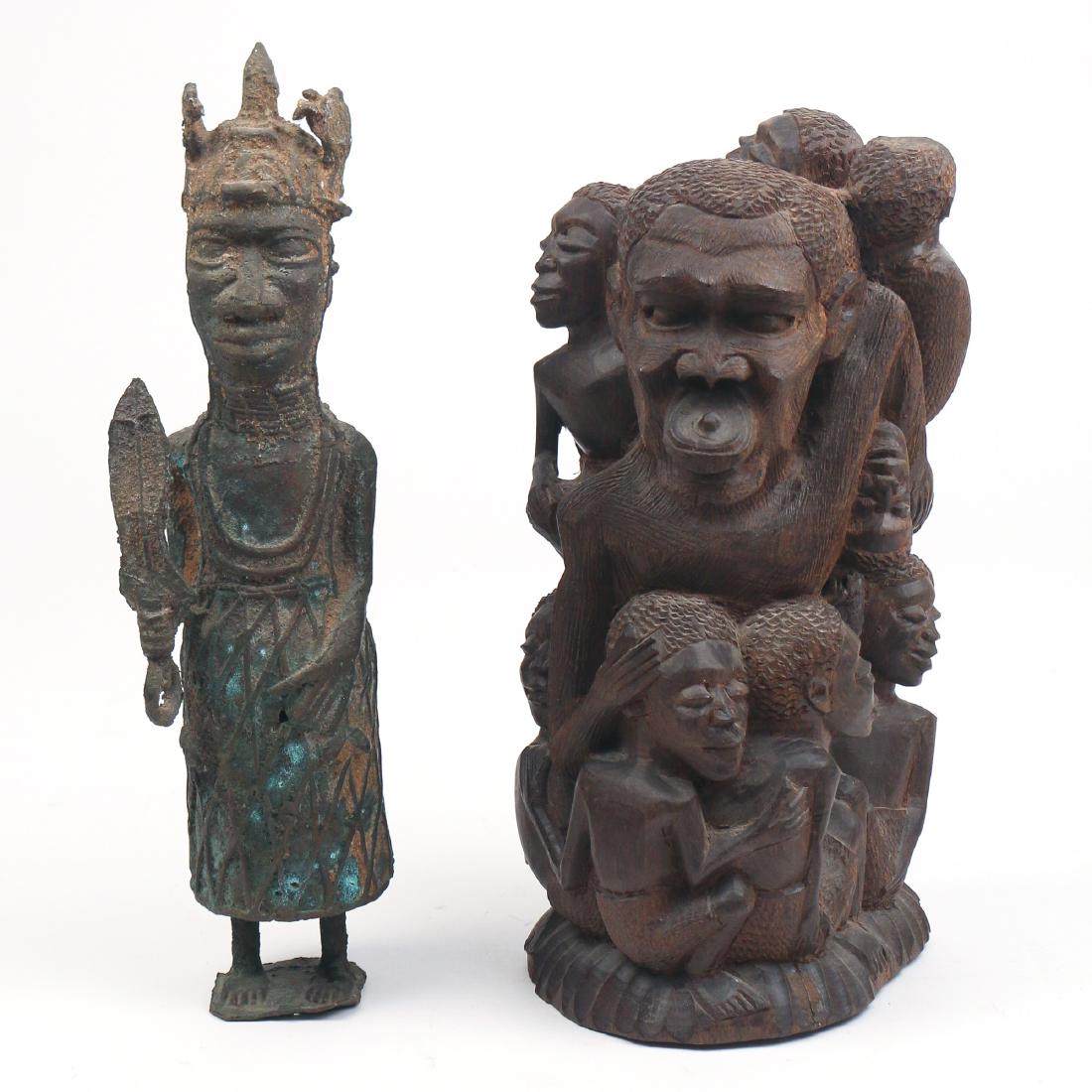 (2pc) AFRICAN SCULPTURES (1 of 3)