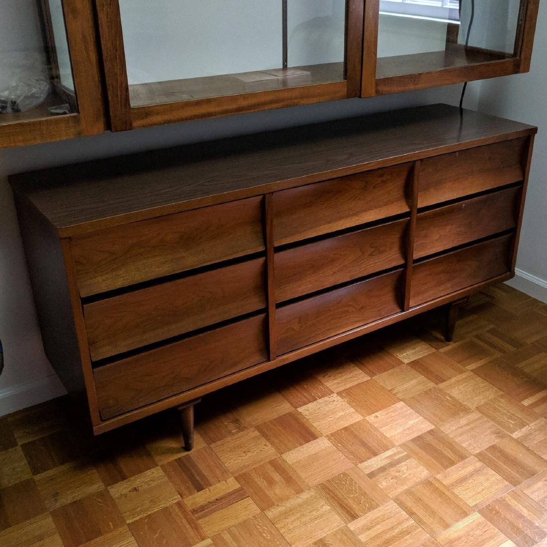 PAIR FASHION TREND WALNUT DRESSERS (1 of 3)