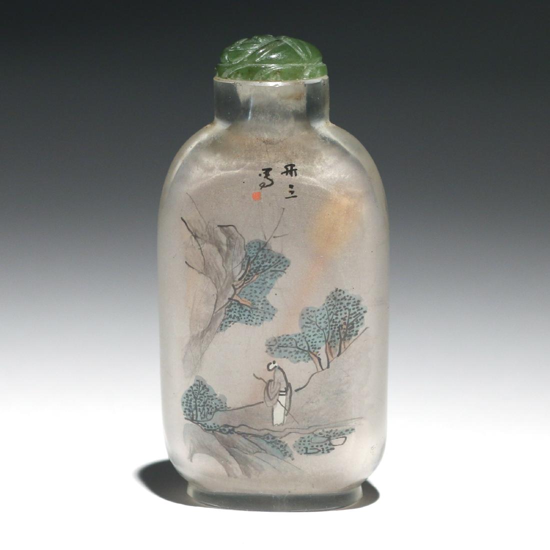 CHINESE INSIDE-PAINTED SNUFF BOTTLE, (1 of 3)