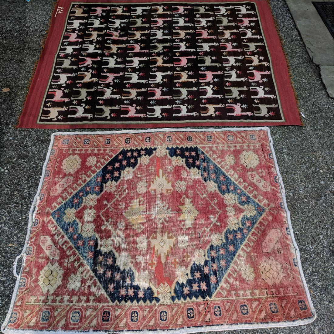 (2pc) MEXICAN KILIM RUG (1 of 11)
