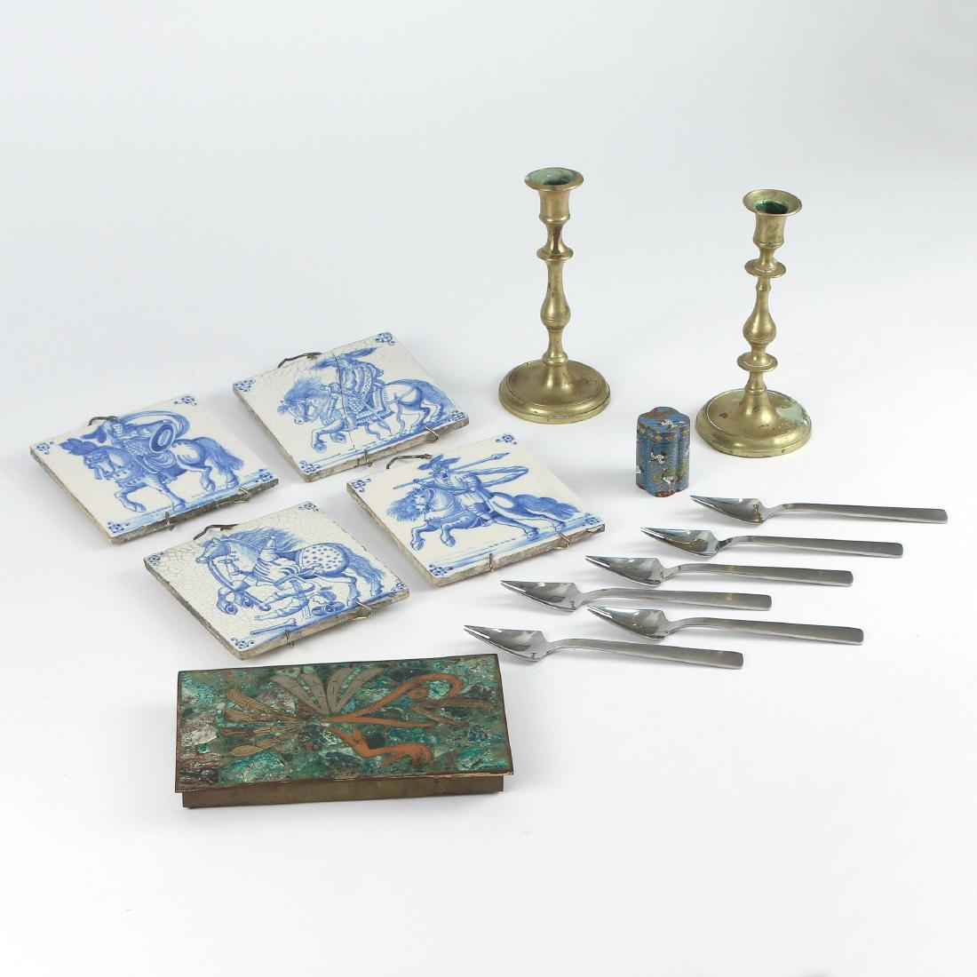 (14pc) MISC. LOT OF CERAMICS & METALS (1 of 4)