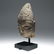 SOUTHEAST ASIAN CARVED STONE HEAD OF BUDDHA