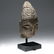 SOUTHEAST ASIAN CARVED STONE HEAD OF BUDDHA - 2