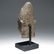 SOUTHEAST ASIAN CARVED STONE HEAD OF BUDDHA - 5