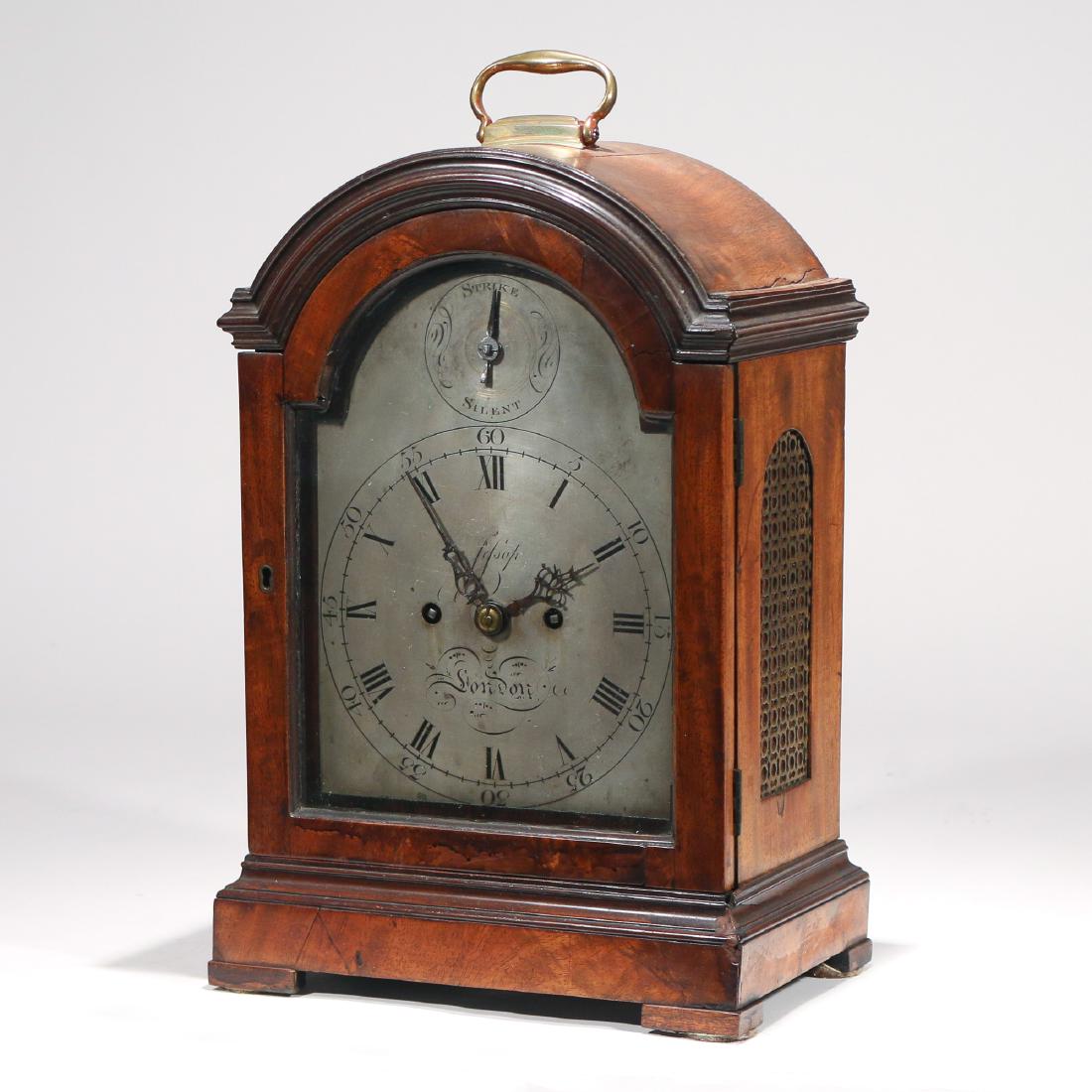 GEORGE III MAHOGANY BRACKET CLOCK (1 of 10)