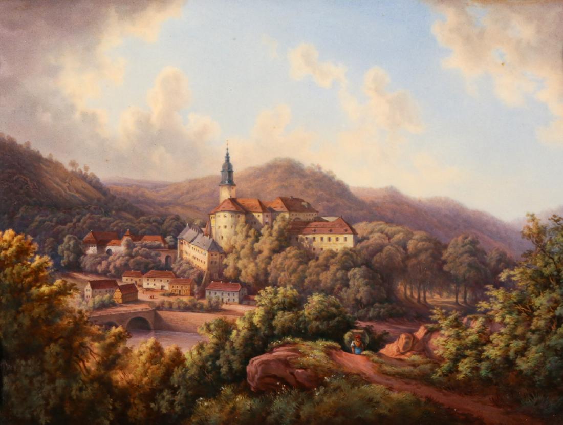 VERY FINE & LARGE MEISSEN PORCELAIN PLAQUE (1 of 7)