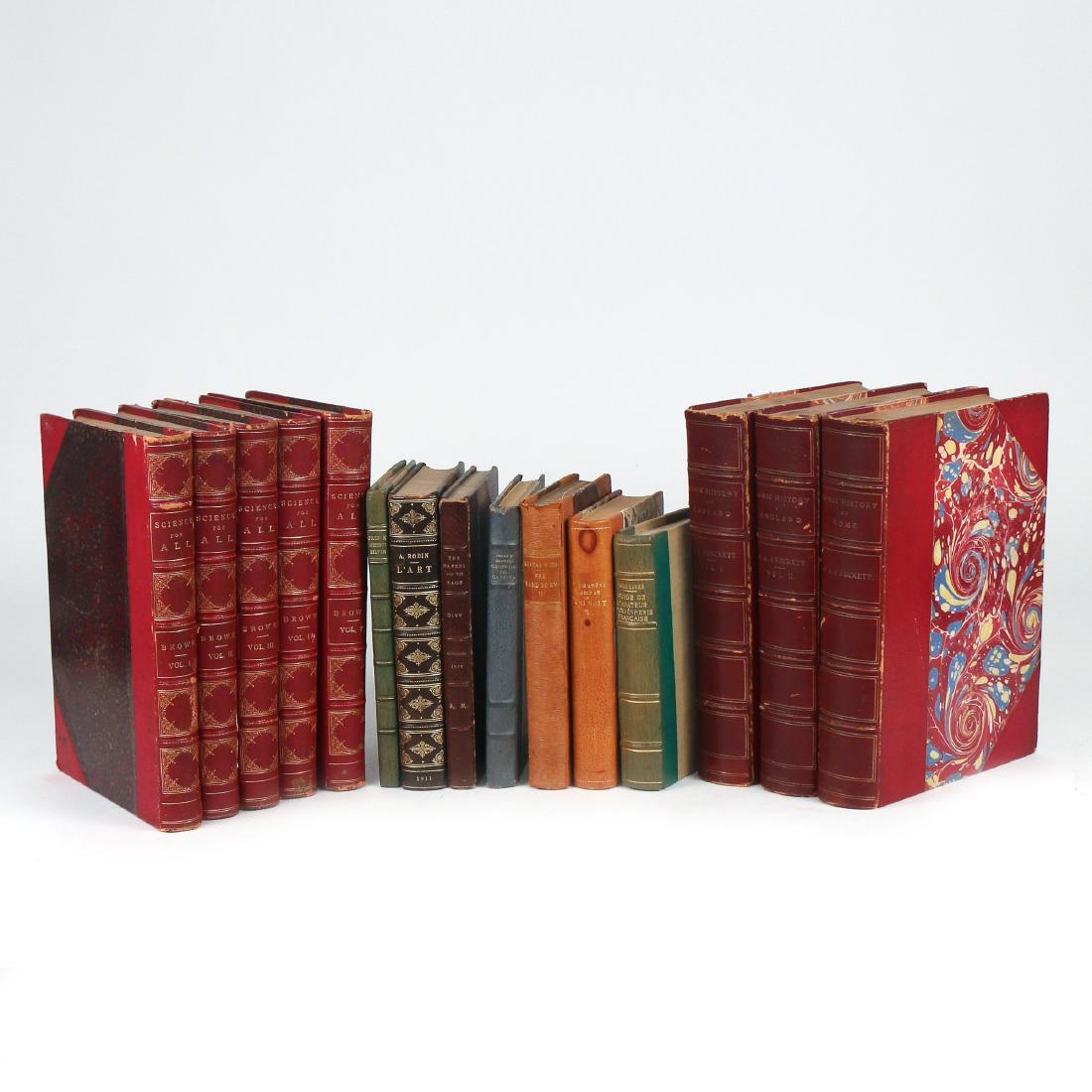 (15vol) MISC. 3/4 LEATHER BINDINGS (1 of 7)