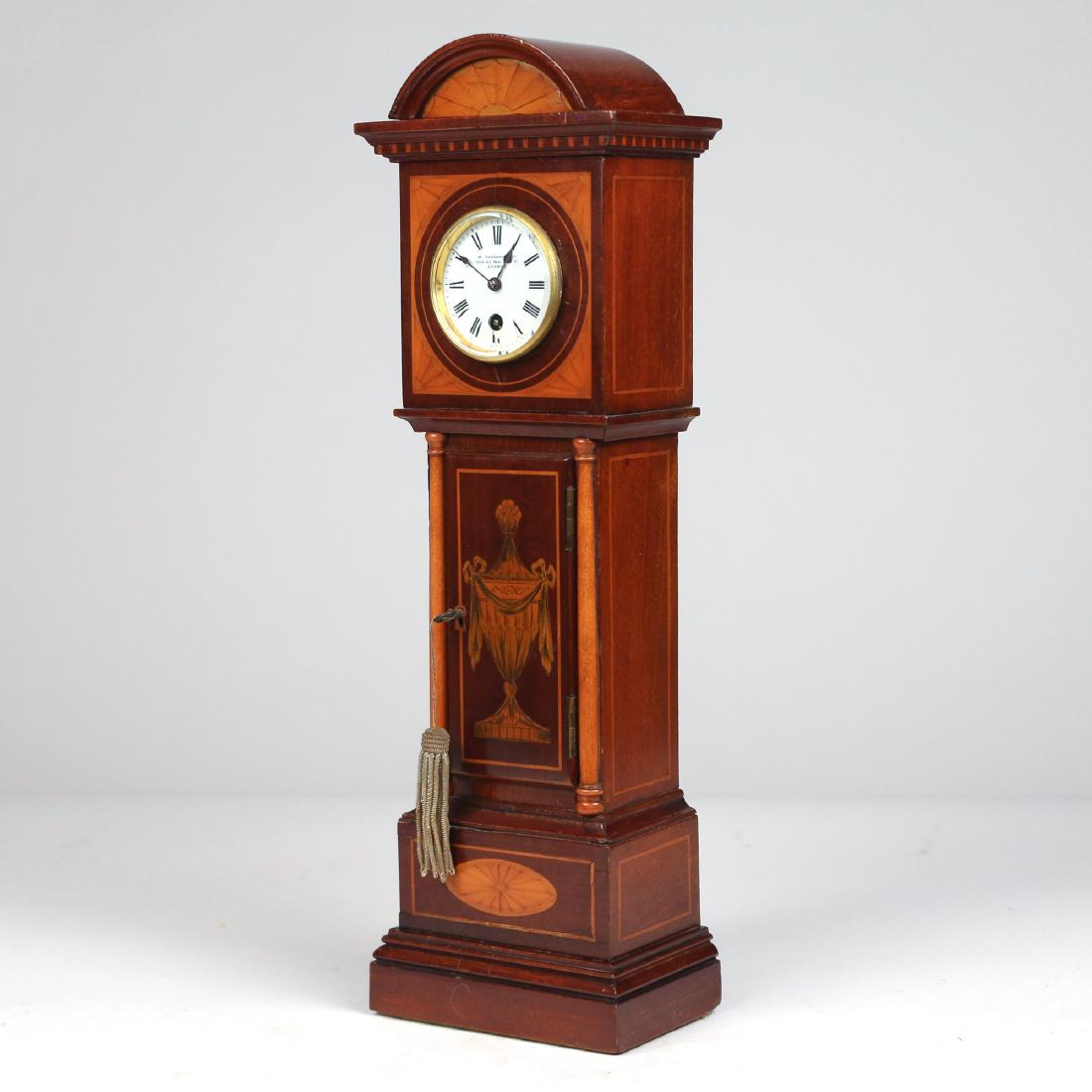EDWARDIAN MINIATURE TALL CASE WATCH SAFE (1 of 5)