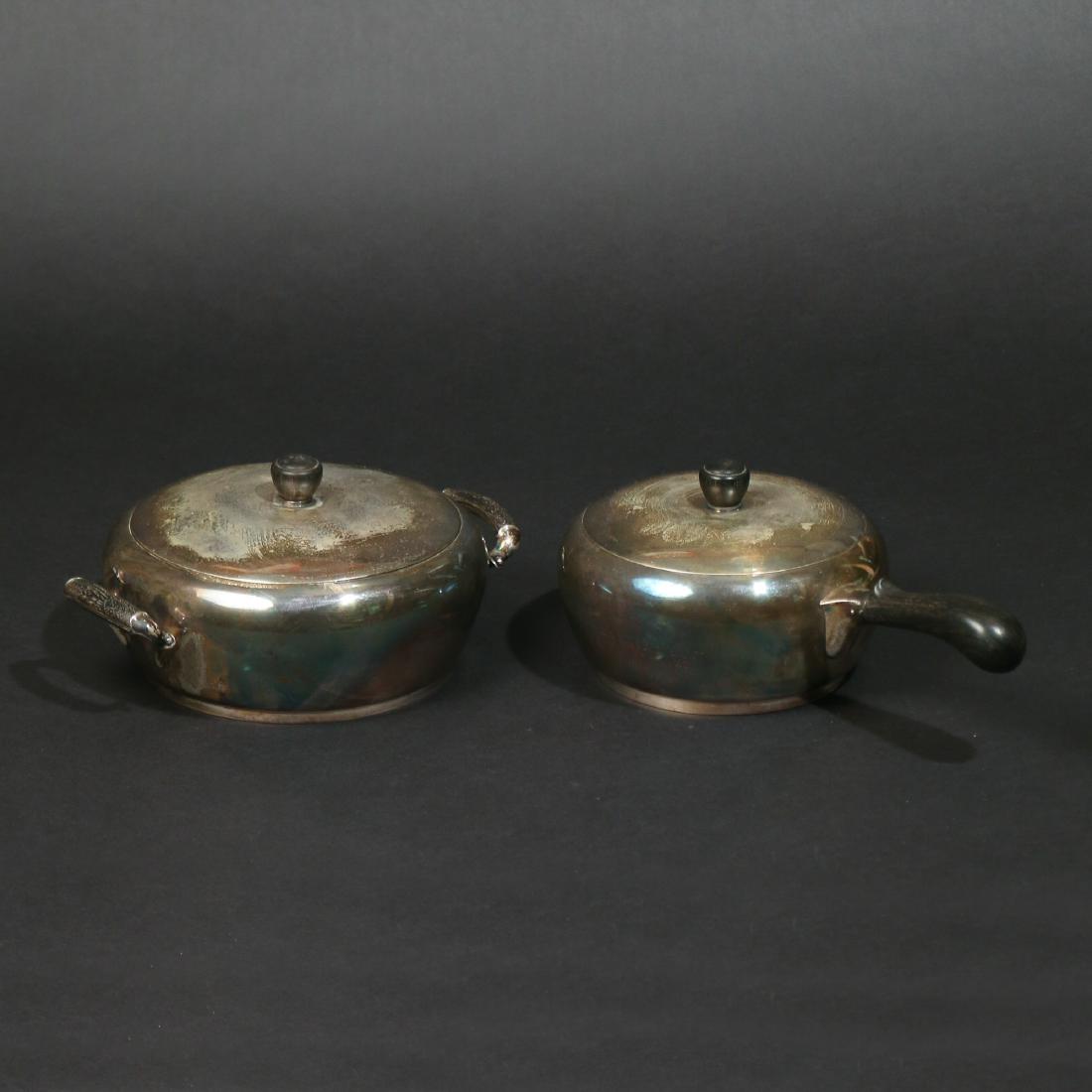 (2pc) C.C. HERMANN DANISH STERLING POTS (1 of 1)