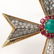 EMERALD, RUBY, DIAMOND & 18k GOLD CROSS PENDANT - 6