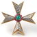 EMERALD, RUBY, DIAMOND & 18k GOLD CROSS PENDANT - 7