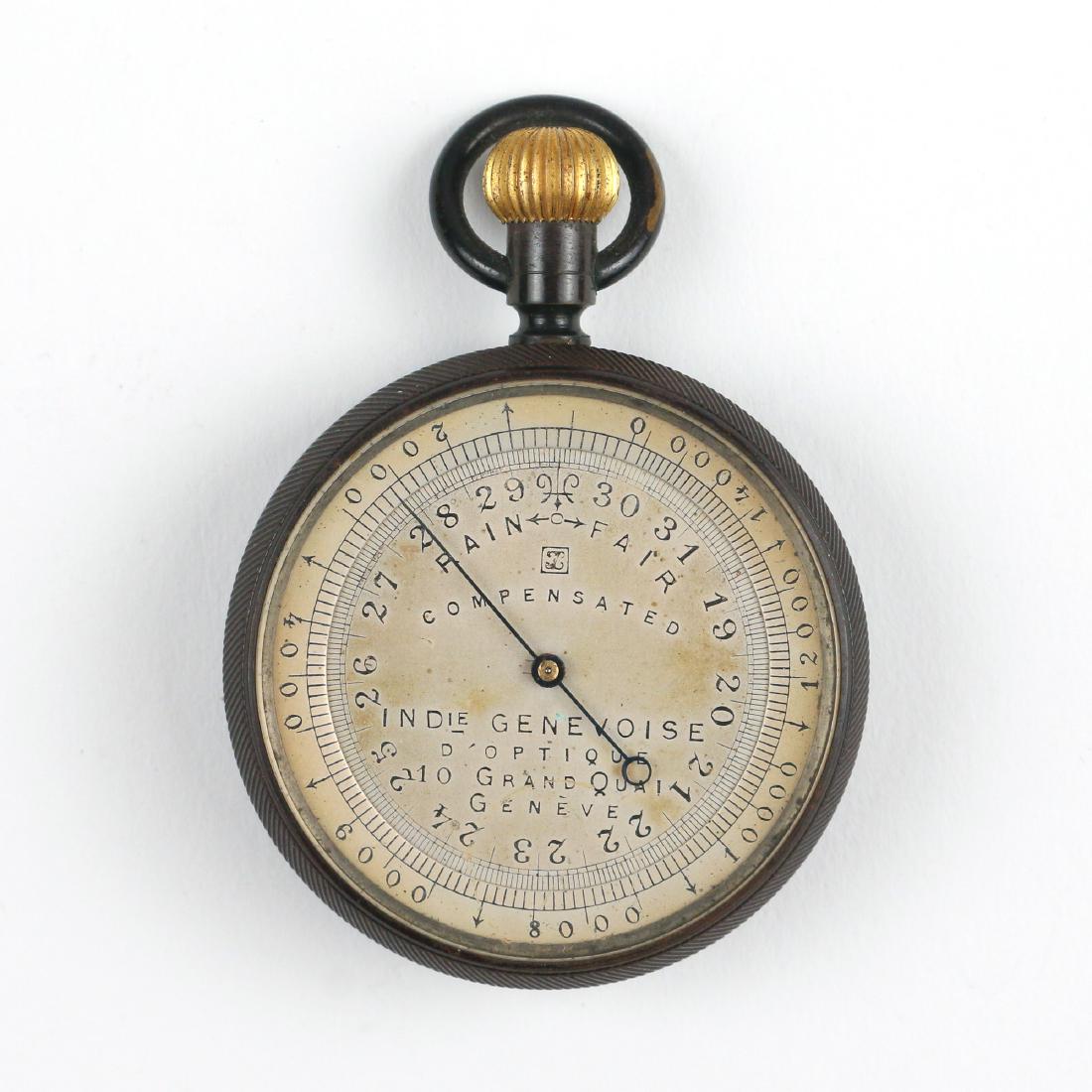 CASED SWISS POCKET BAROMETER (1 of 4)