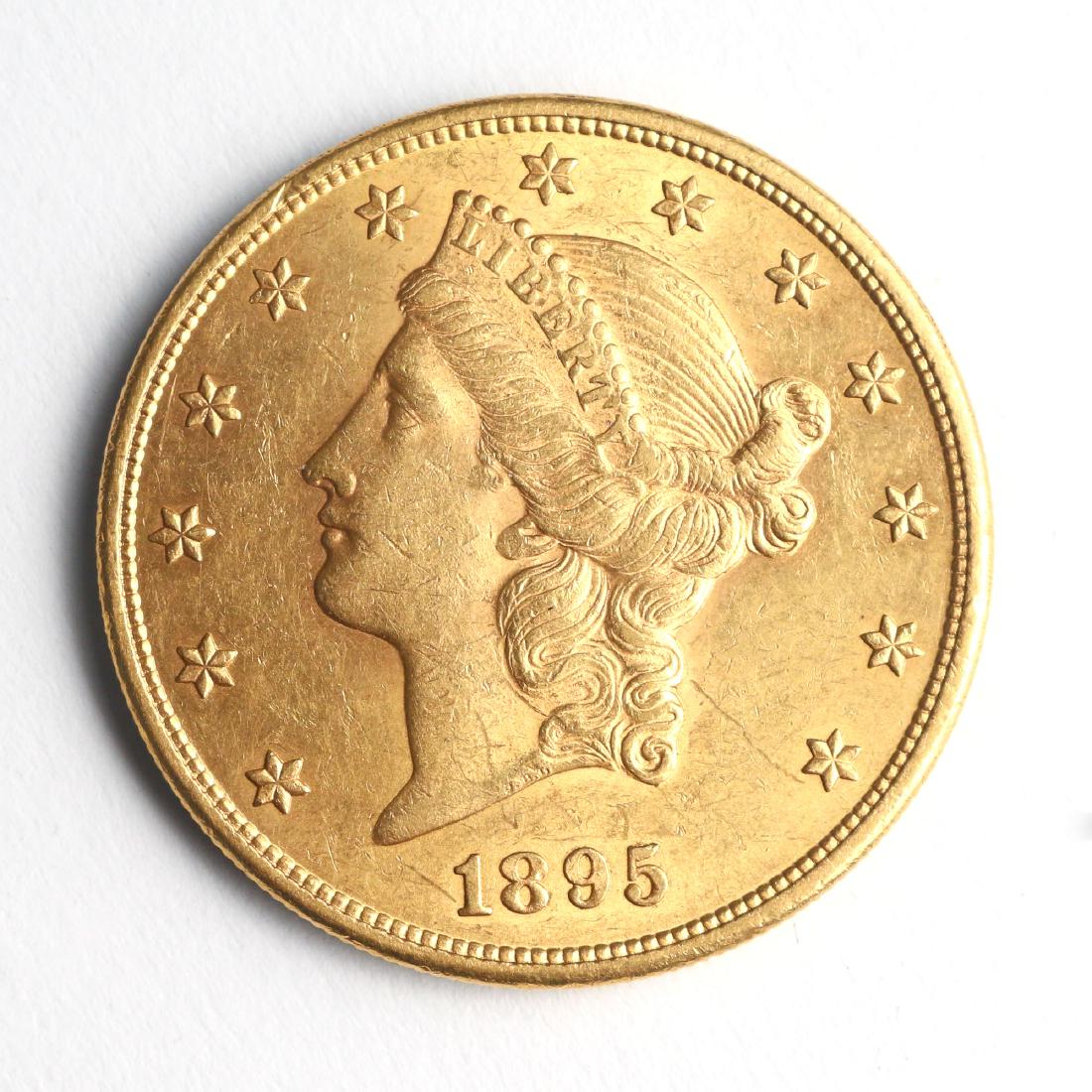 1895 LIBERTY HEAD $20 GOLD PIECE (1 of 3)