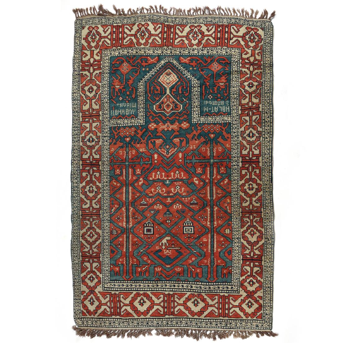 KUBA / CAUCASIAN PRAYER RUG (1 of 8)