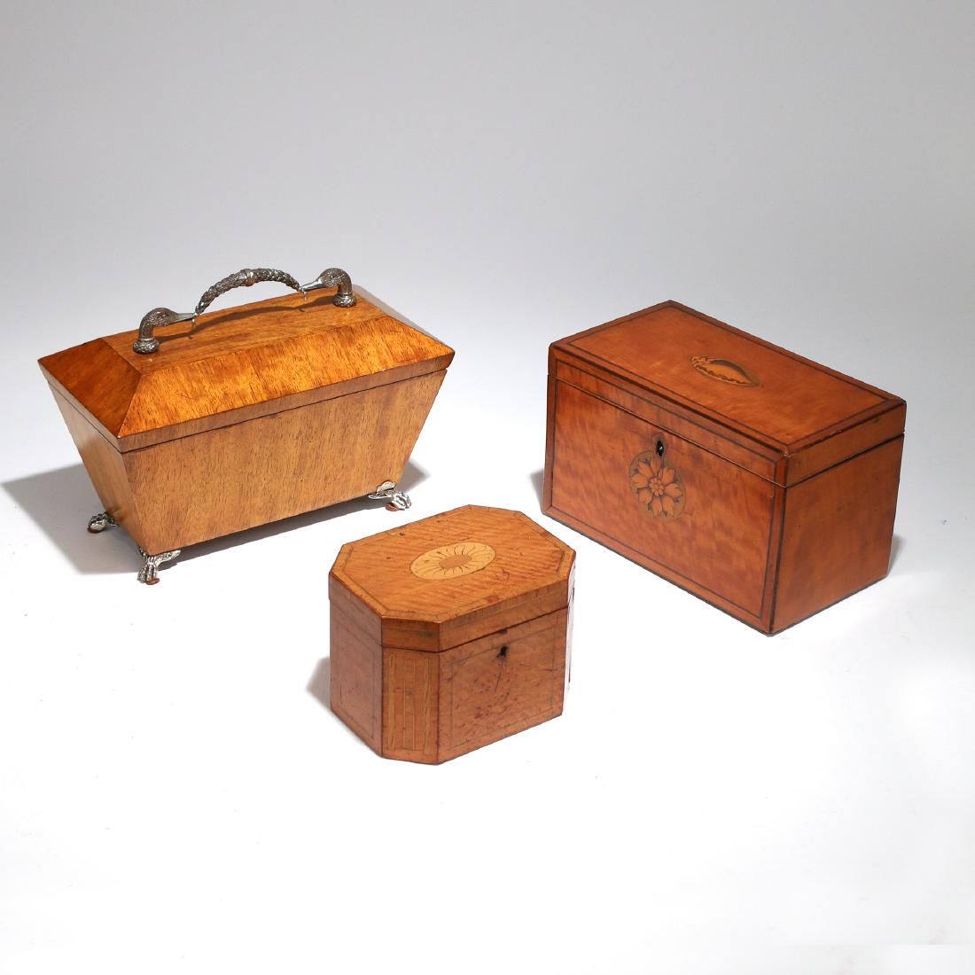 (3pc) MISC. TEA CADDIES (1 of 5)