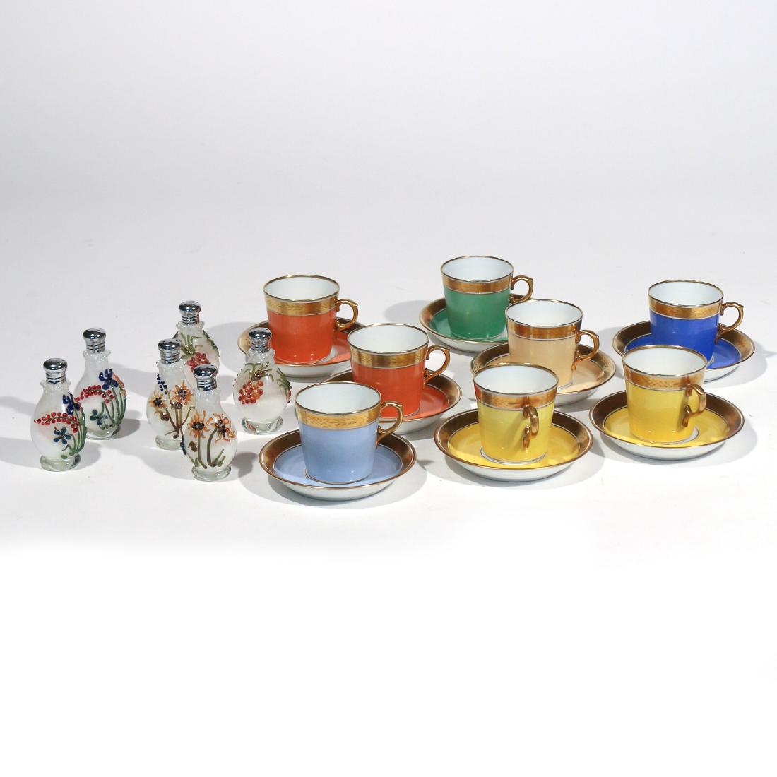 (14pc) PORCELAIN & GLASS TABLE ITEMS (1 of 4)