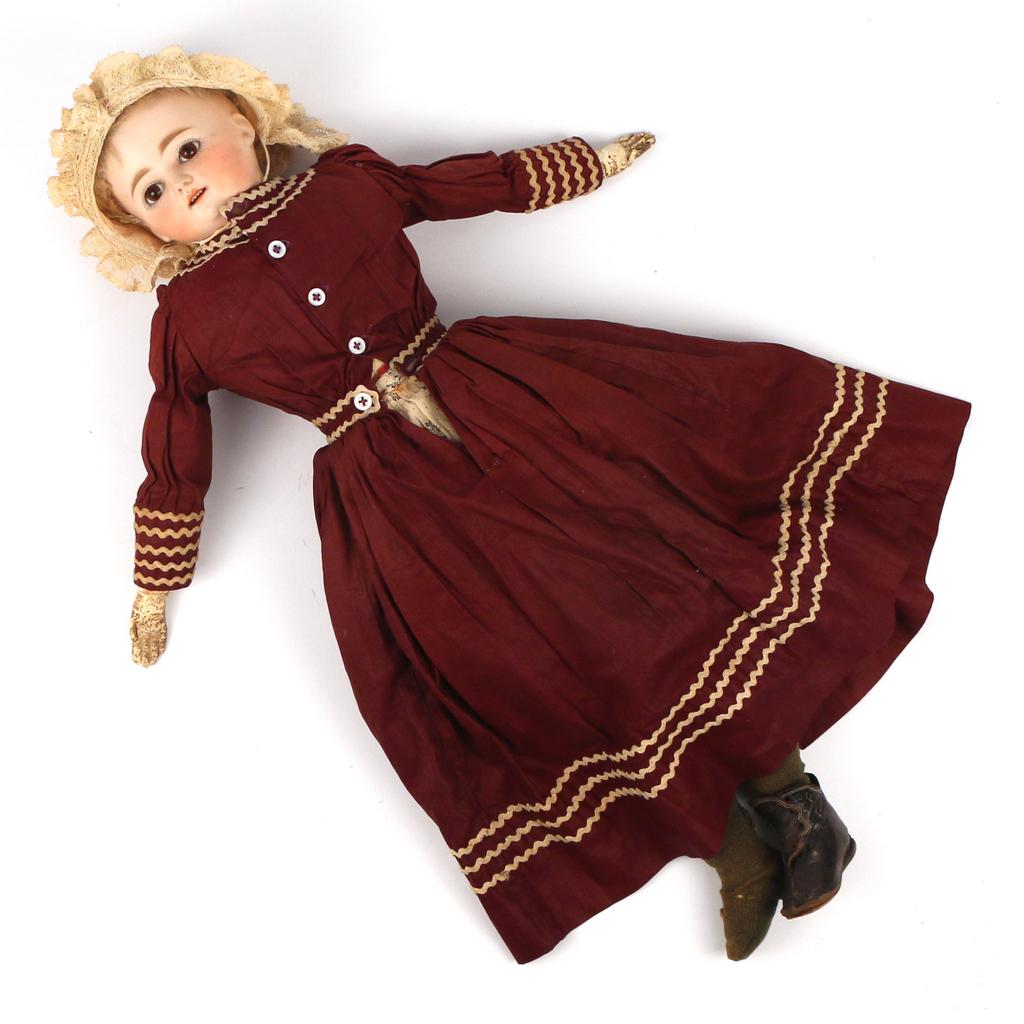 ANTIQUE BISQUE DOLL, MARKED (1 of 7)