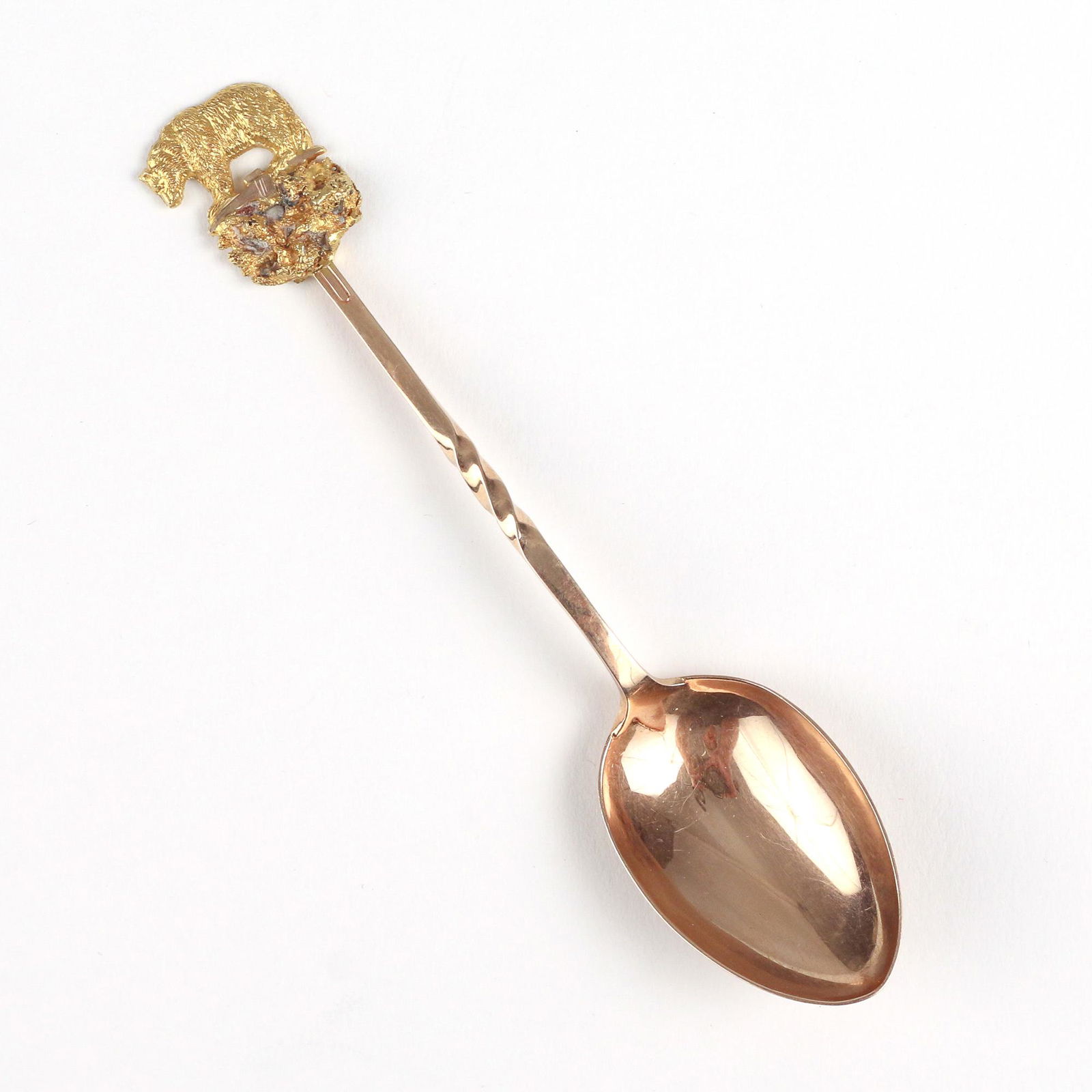 14k GOLD NUGGET SUGAR SPOON (1 of 5)
