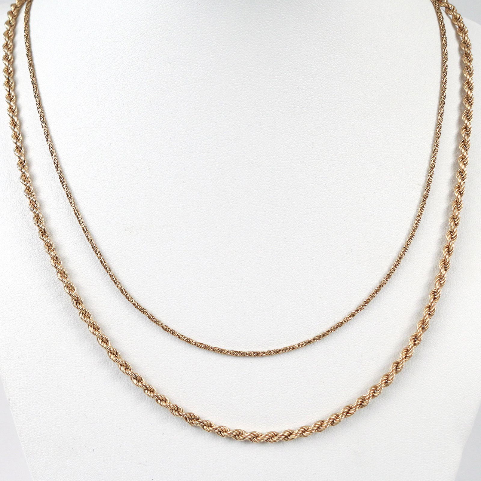 (2pc) 14k & 18k GOLD CHAINS (1 of 2)