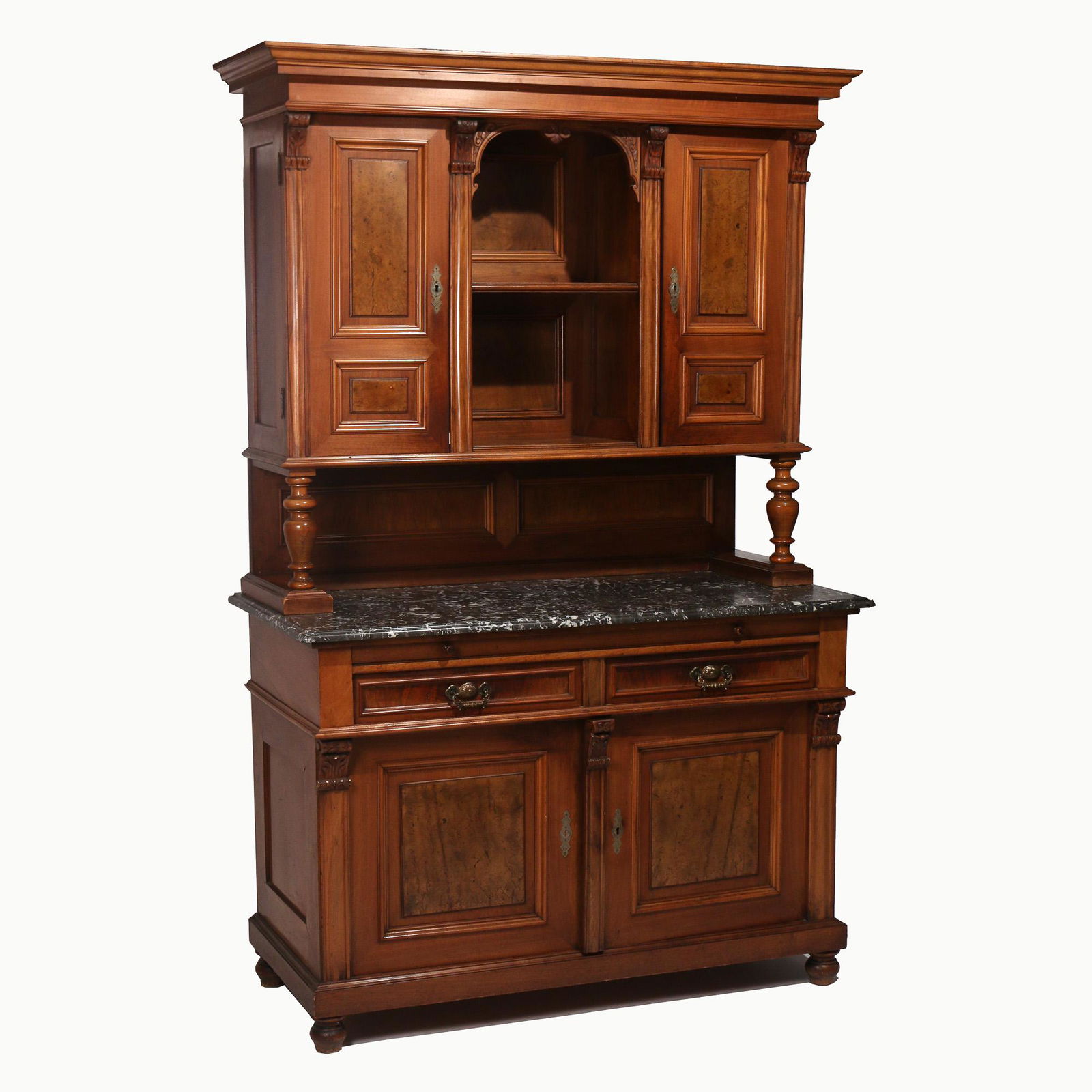 RENAISSANCE REVIVAL WALNUT & CHERRY BUFFET (1 of 6)