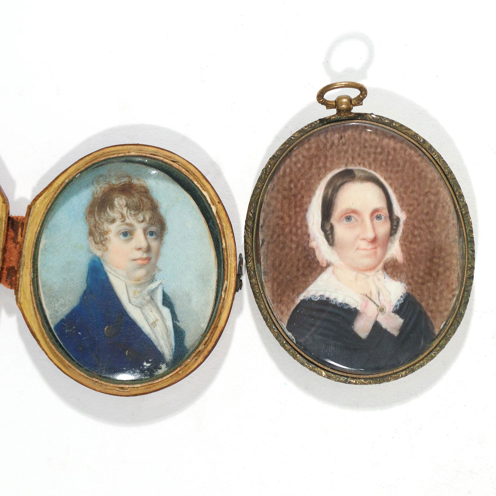 (2pc) PORTRAIT MINIATURES (1 of 5)