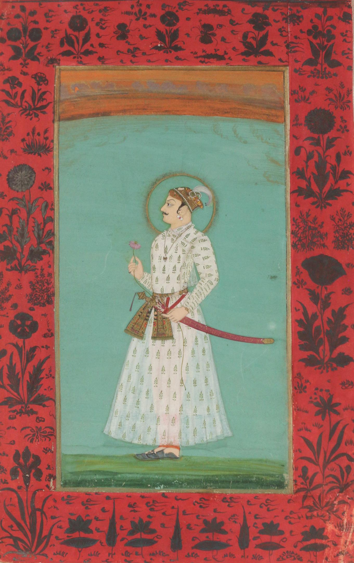 INDIAN ILLUSTRATION OF A PRINCE (1 of 4)
