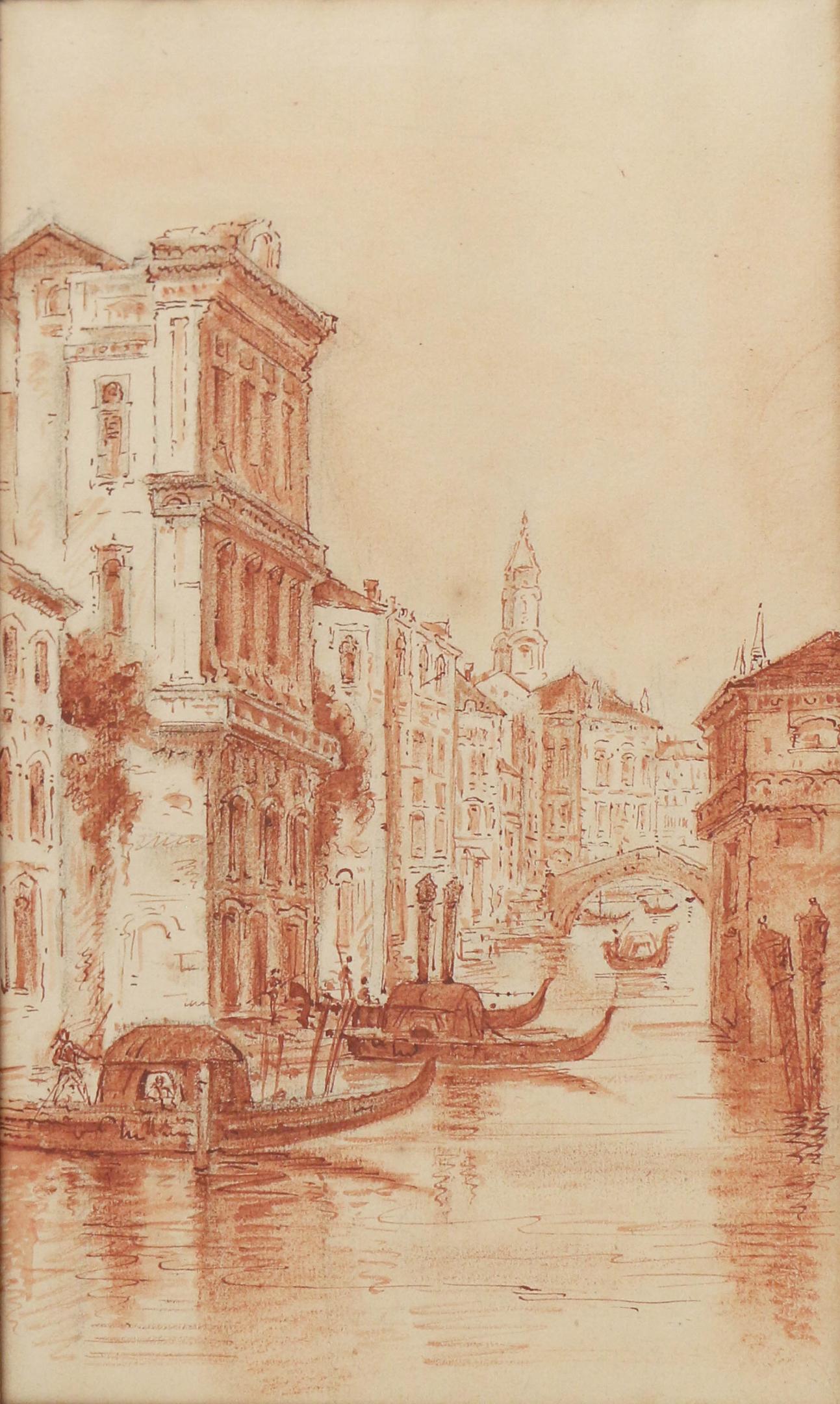 OLD MASTER DRAWING OF VENICE (1 of 6)