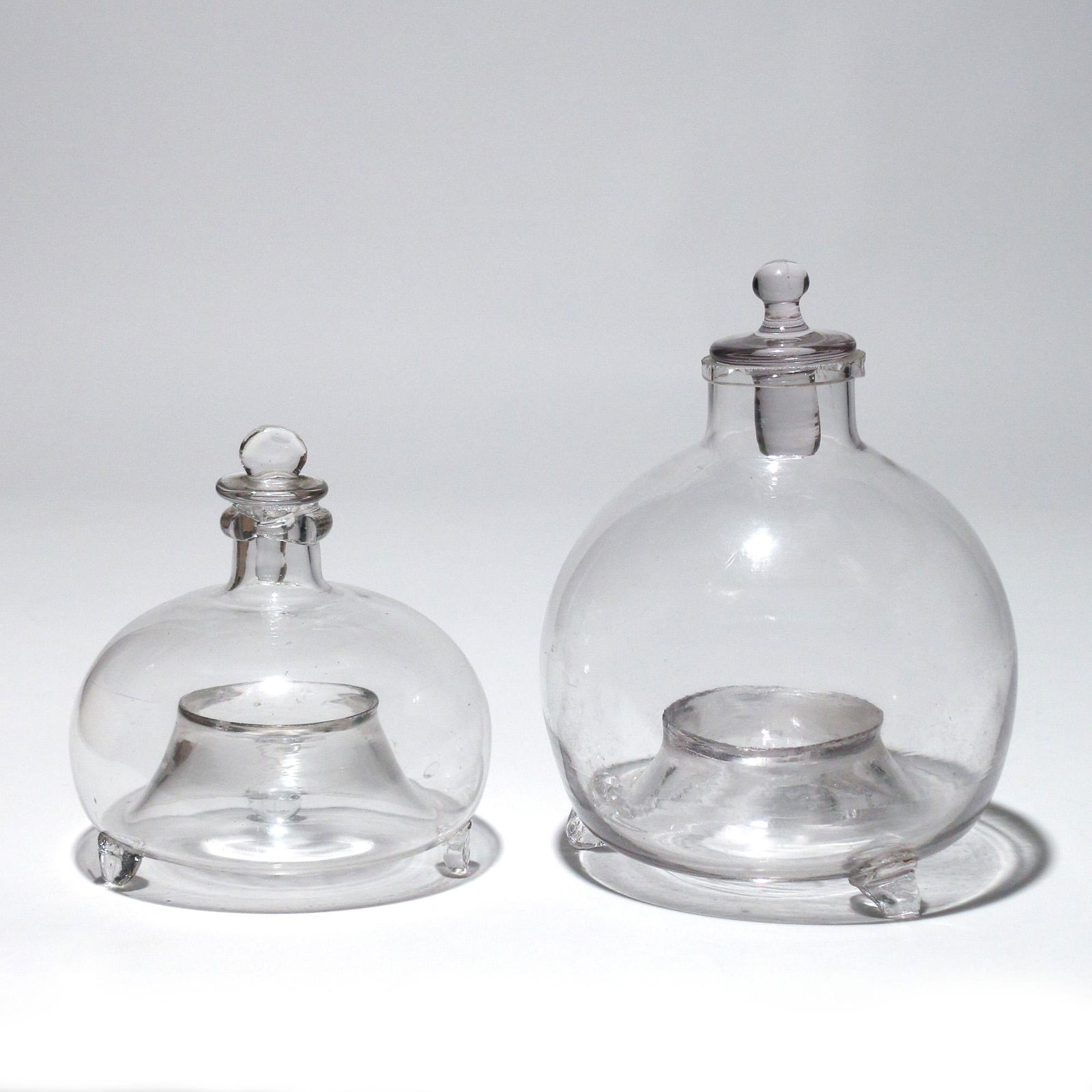 (2pc) UNUSUAL BLOWN GLASS FLY CATCHERS (1 of 7)