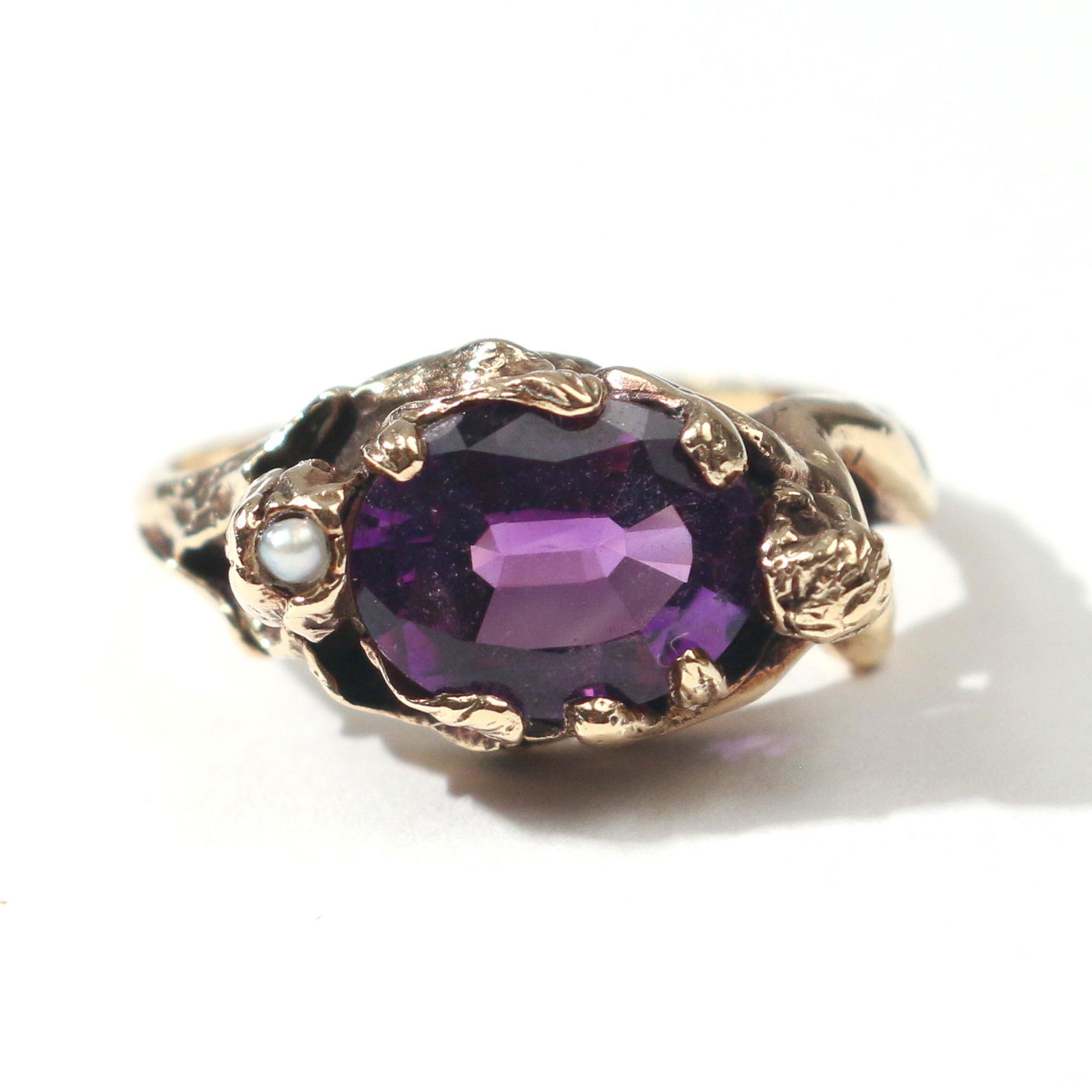 FIGURAL AMETHYST RING (1 of 5)