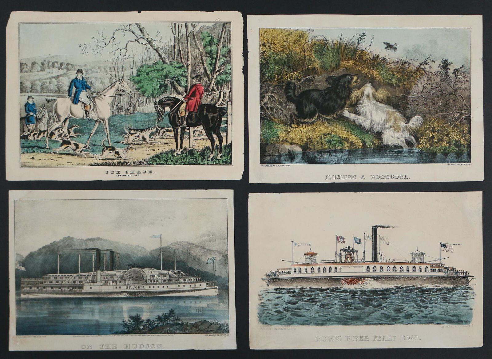 (4pc) CURRIER & IVES PRINTS (1 of 5)