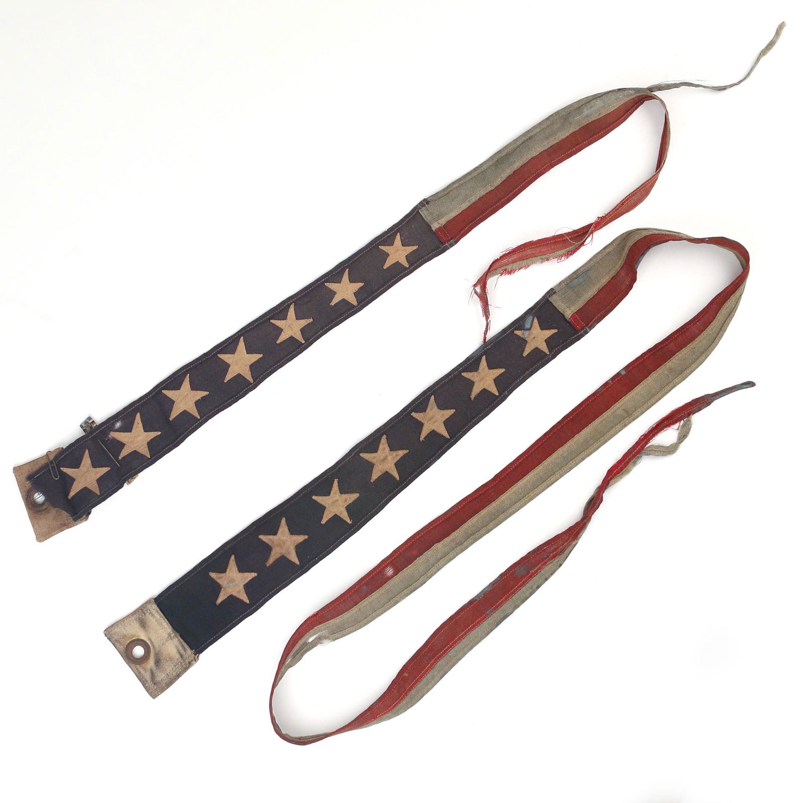 (2pc) E. 20TH C. AMERICAN 7-STAR NAVAL PENNANTS (1 of 4)