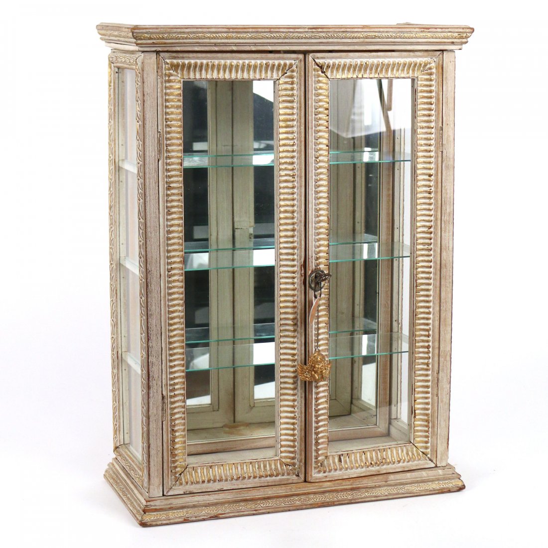 HANGING WALL CABINET: with mirrored back h. 19-1/2 w. 14-1/2 d. 6 in.