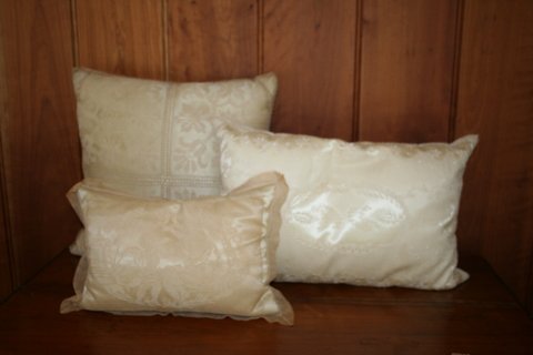 3-LACE DOWN TROUSSEAU PILLOWS - 2