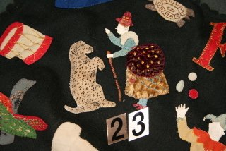 L. 19TH/E. 20TH C. AMERICAN FOLK ART COVERLET - 6